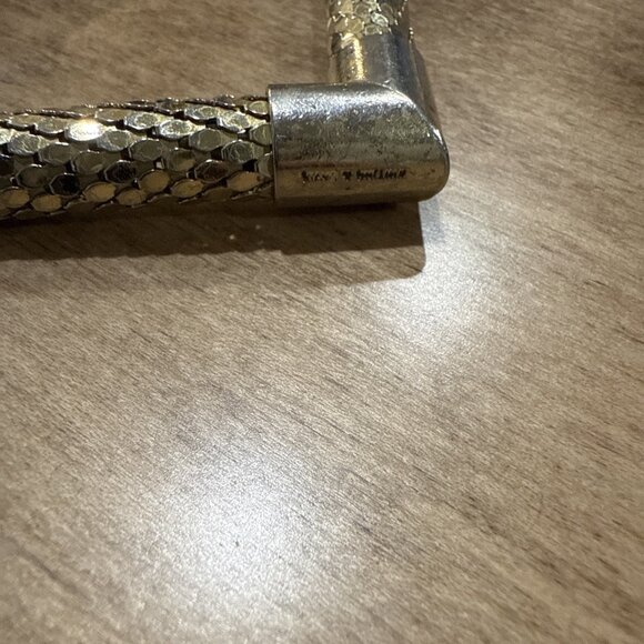 Vintage Whiting & Davis Snake Mesh Heart Key Chain - Picture 3 of 6